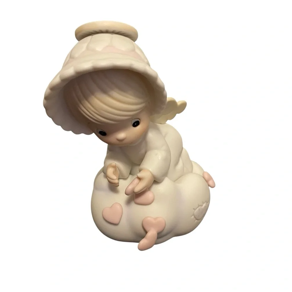 Precious Moments 87 "Sending you my Love" Air Mail" Porcelain Figurine in Box - Picture 3 of 6